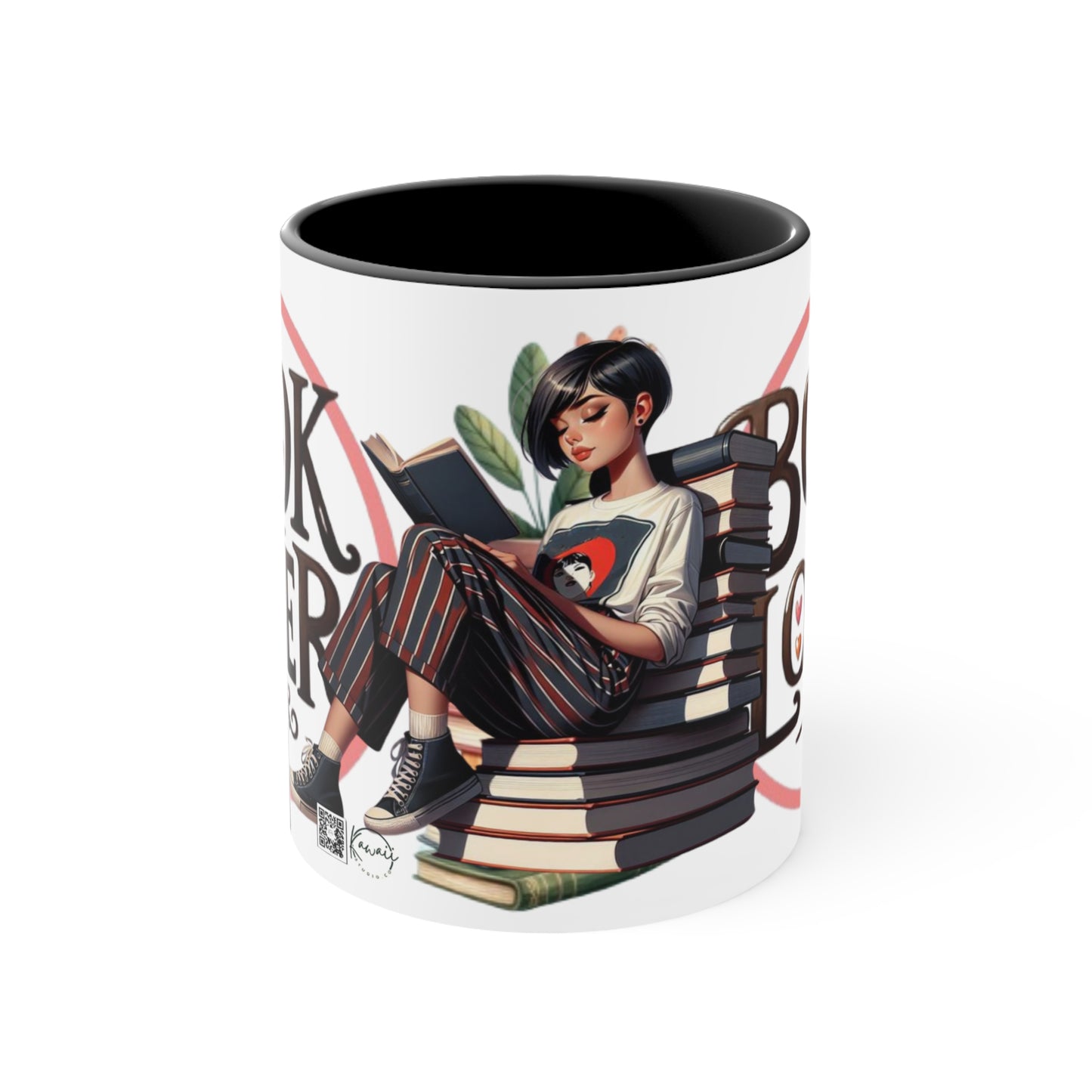 Colorful Accent Mugs, 11oz - Book Lover