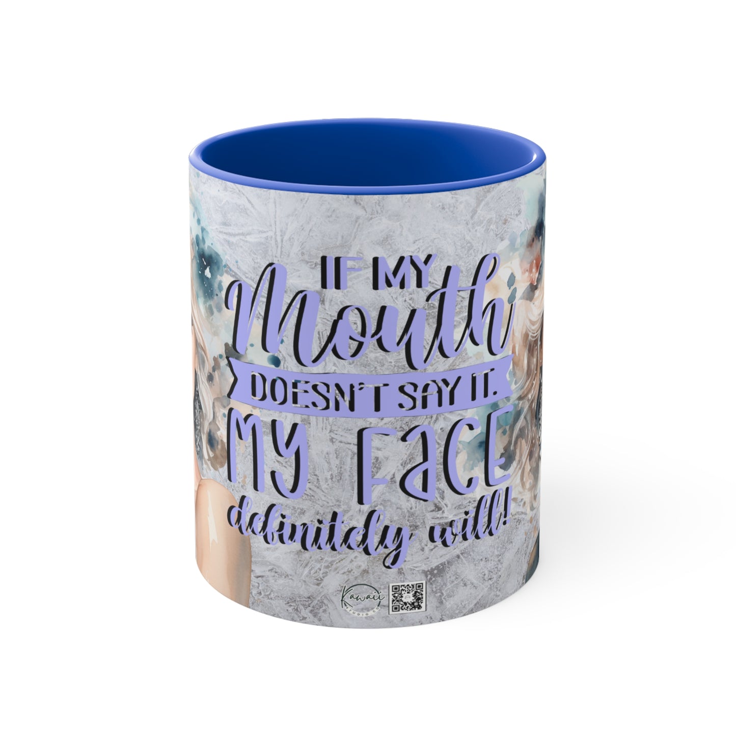 Colorful Accent Mugs, 11oz - If my mouth doesn't say it