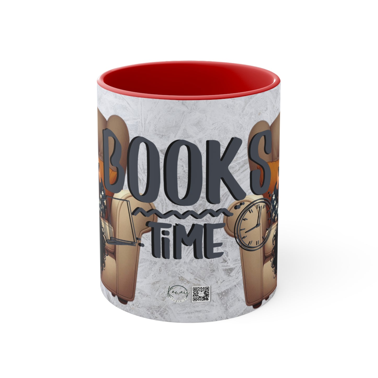 Colorful Accent Mugs, 11oz - Books Time