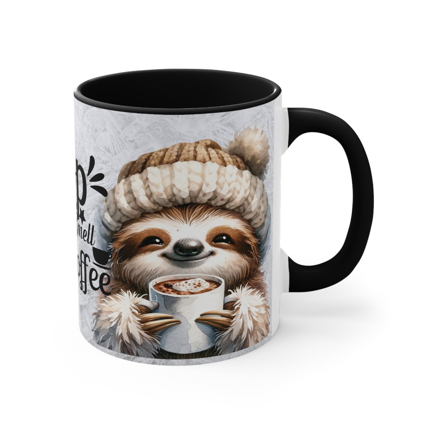 Colorful Accent Mugs, 11oz - STOP and smell the coffee
