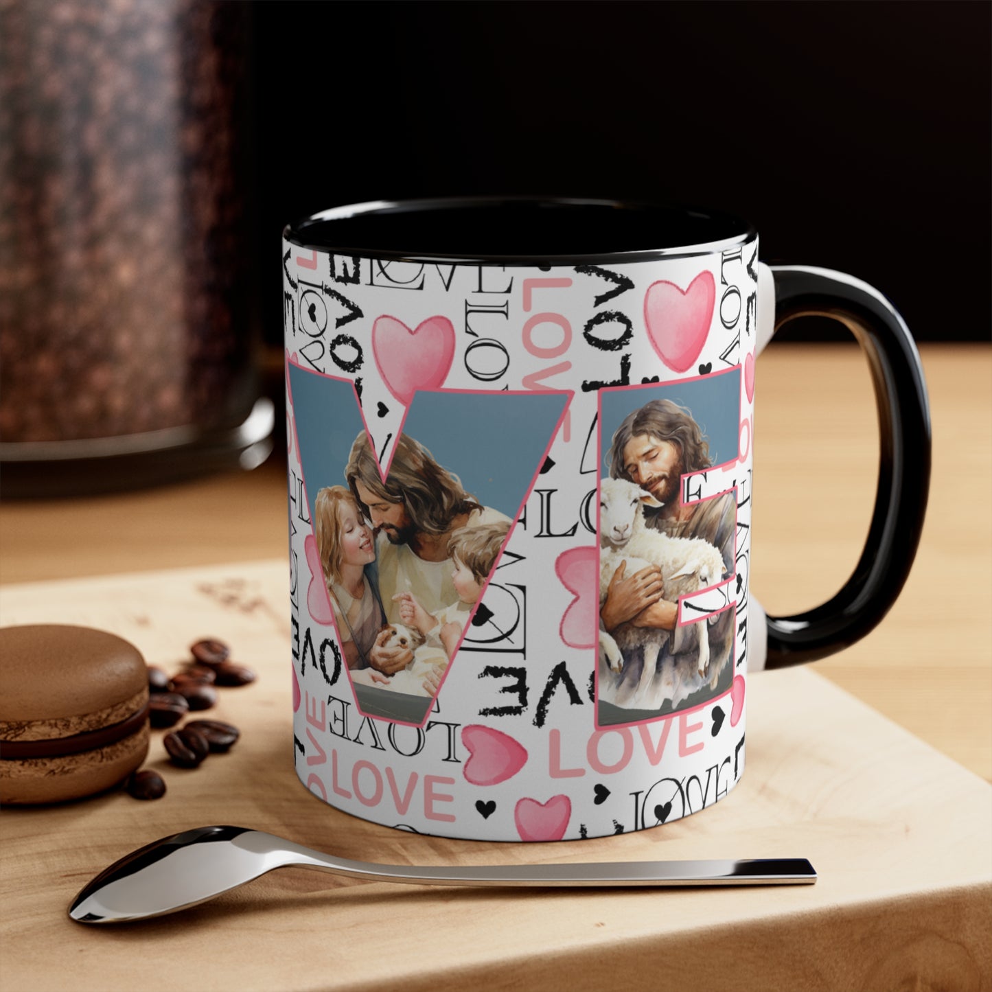 Colorful Accent Mugs, 11oz - Believe
