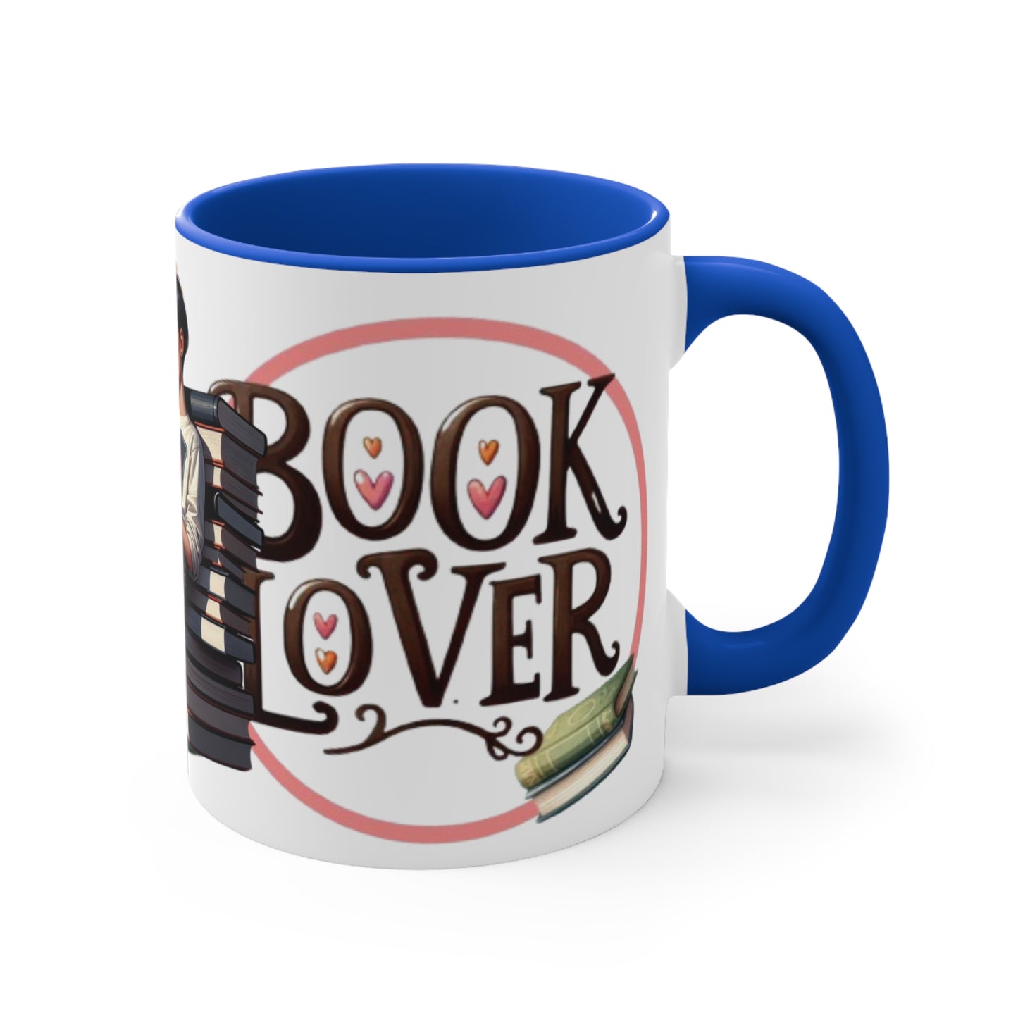 Colorful Accent Mugs, 11oz - Book Lover
