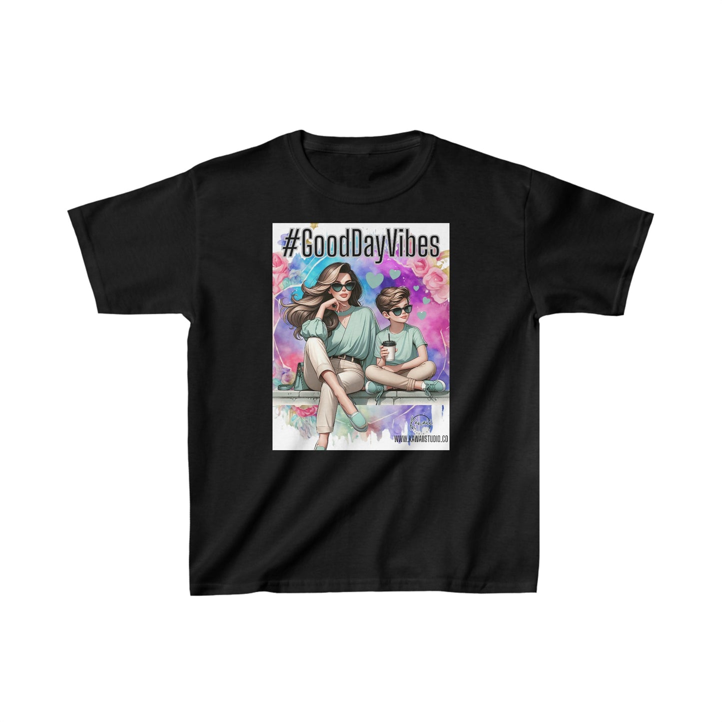 Kids Heavy Cotton™ Tee - Good Day Vibes