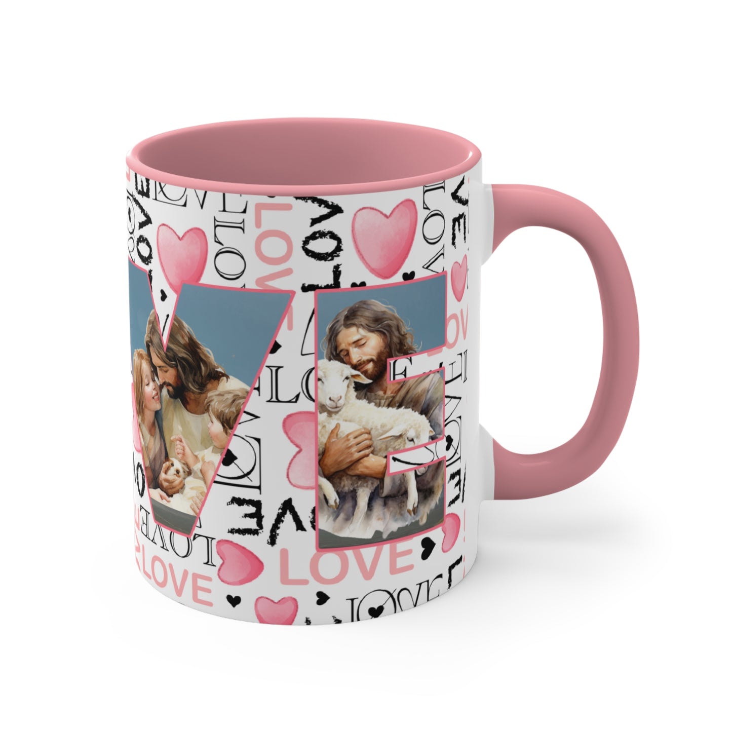 Colorful Accent Mugs, 11oz - Believe