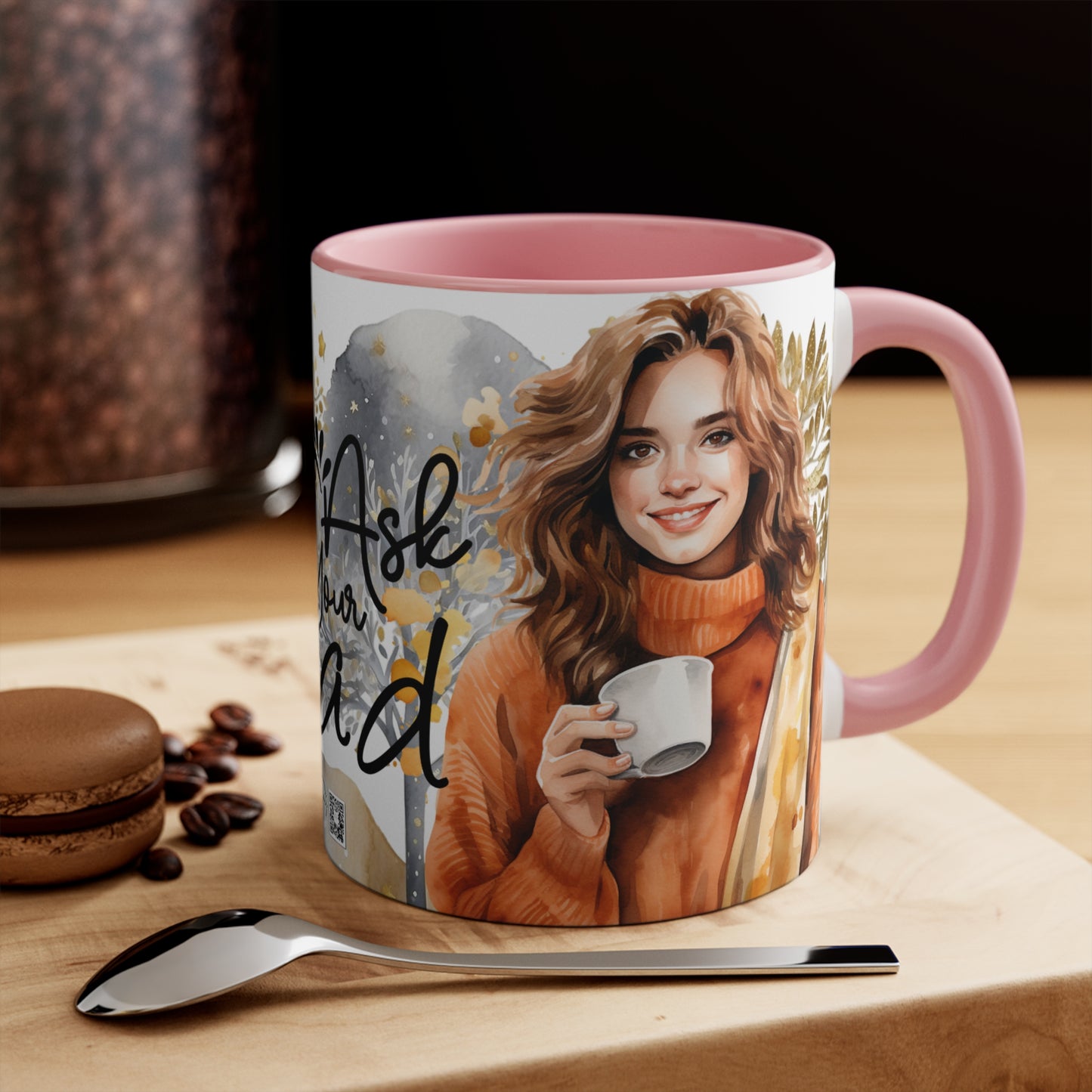 Colorful Accent Mugs, 11oz - Go Ask Your Dad