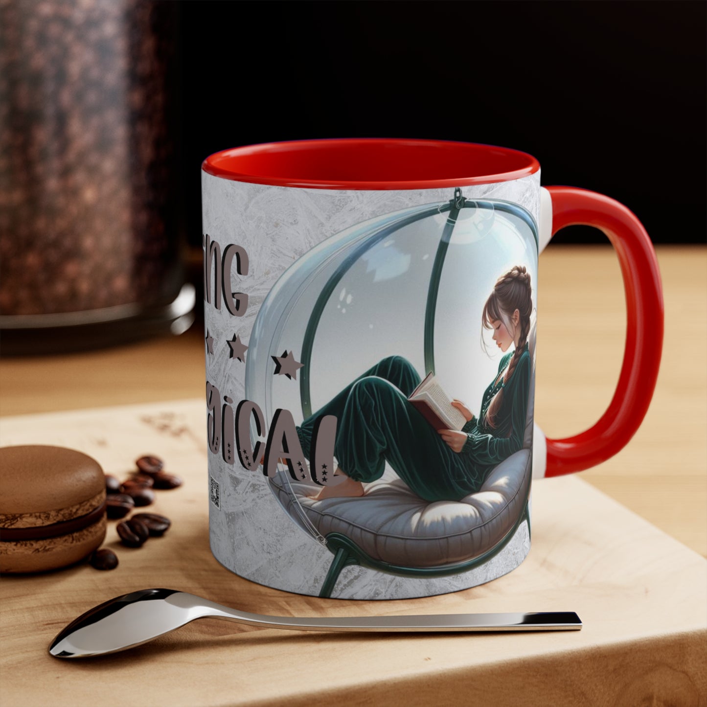 Colorful Accent Mugs, 11oz - Reading is magical