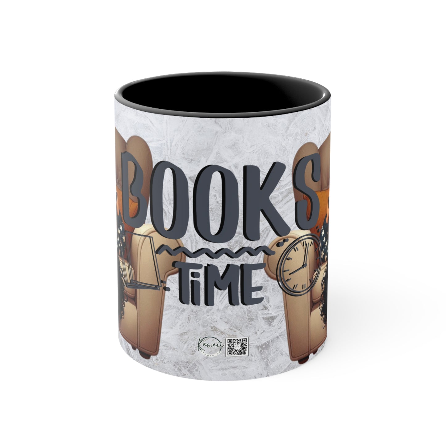 Colorful Accent Mugs, 11oz - Books Time