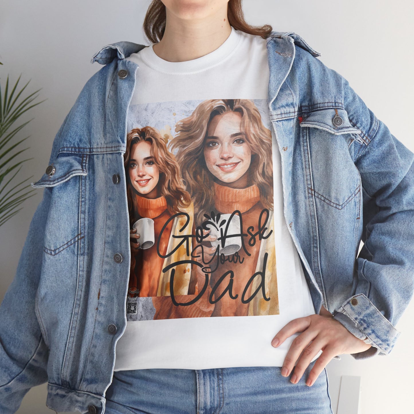 Unisex Heavy Cotton Tee - Go Ask Dad