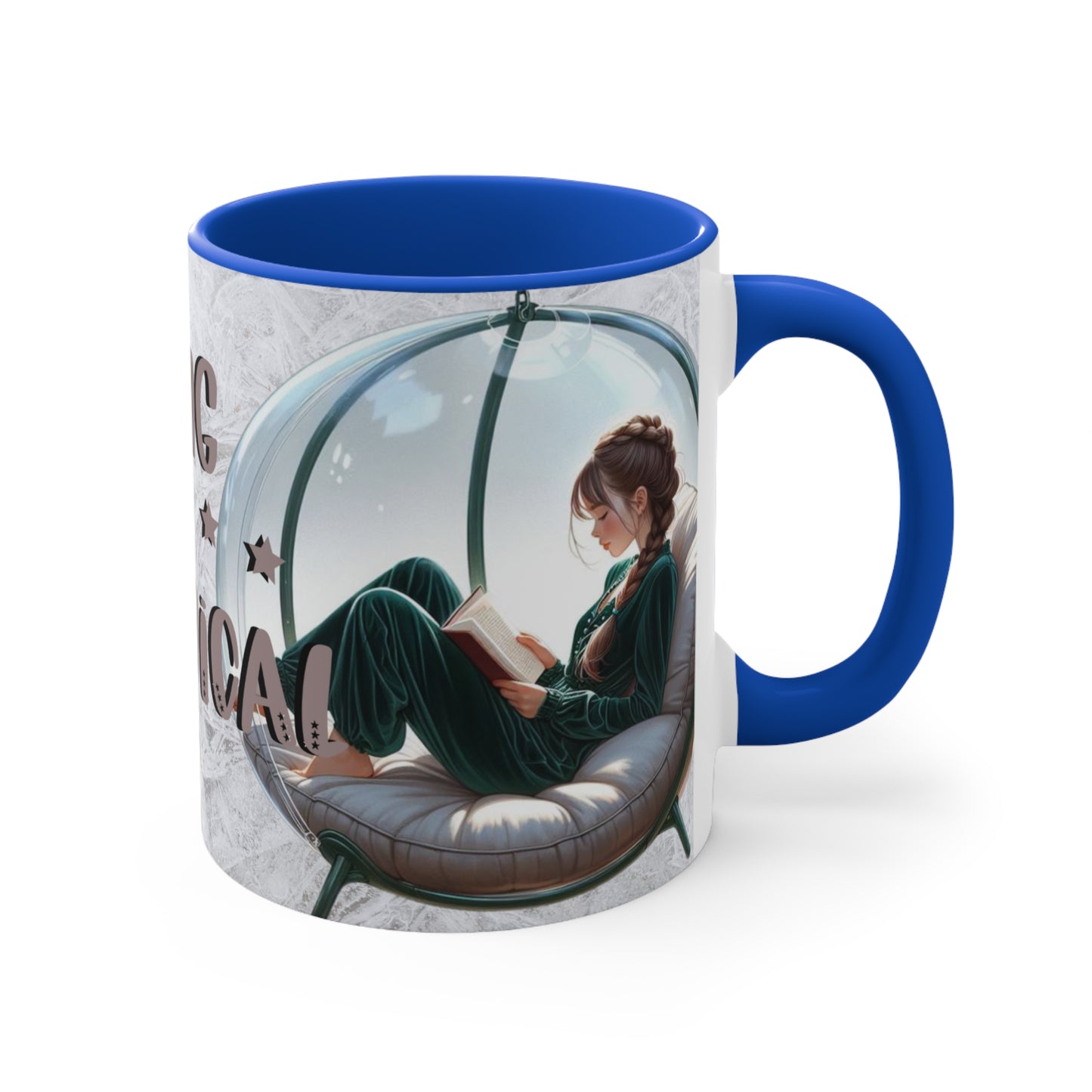 Colorful Accent Mugs, 11oz - Reading is magical