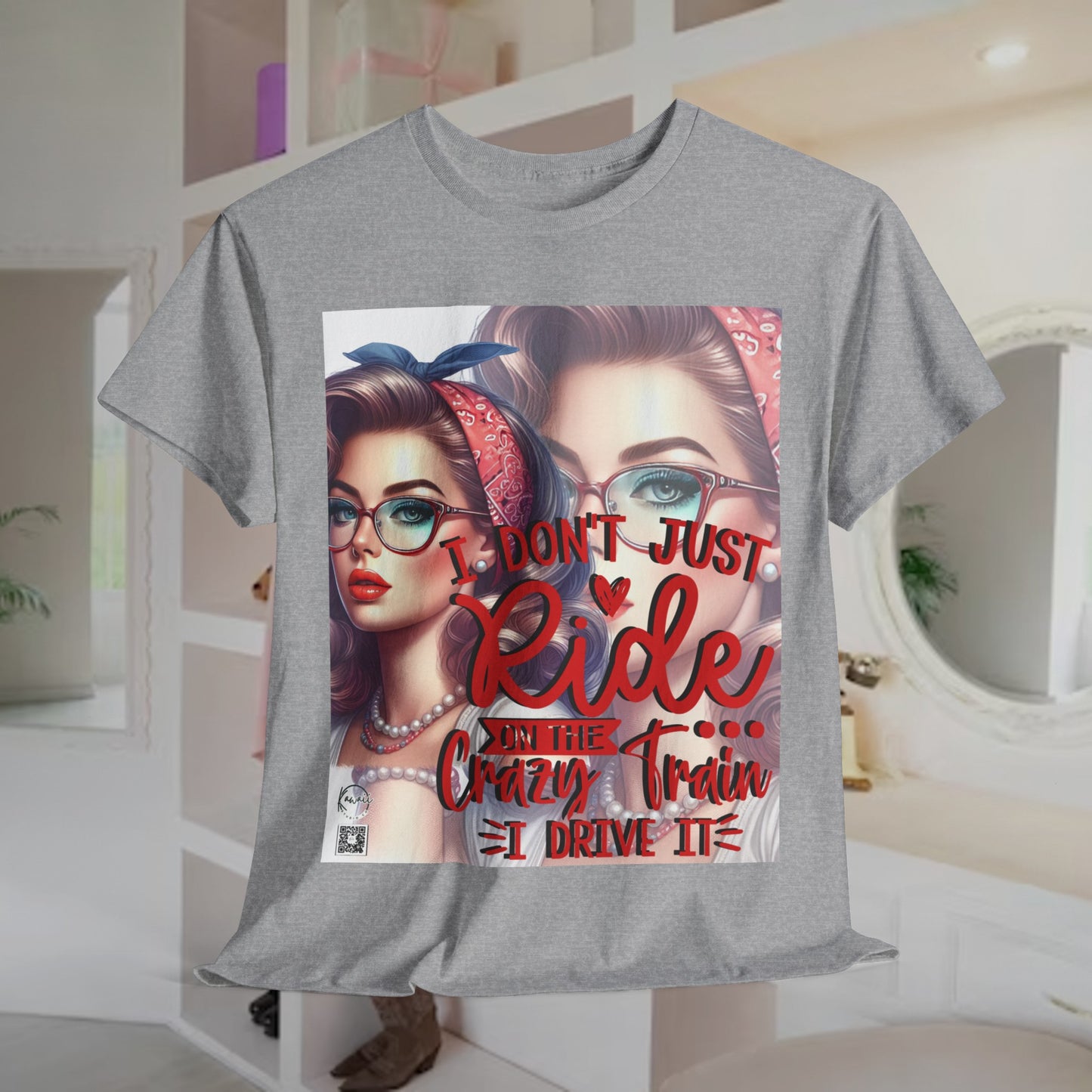 Unisex Heavy Cotton Tee - I don't just ride