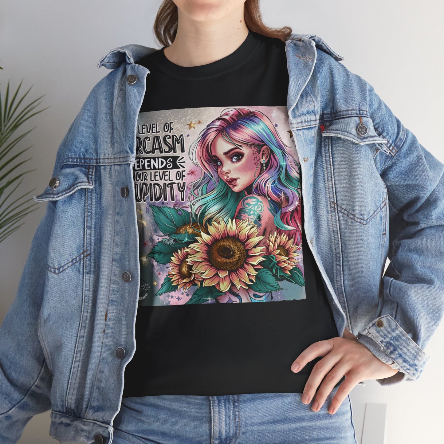 Unisex Heavy Cotton Tee - Level of sarcasm