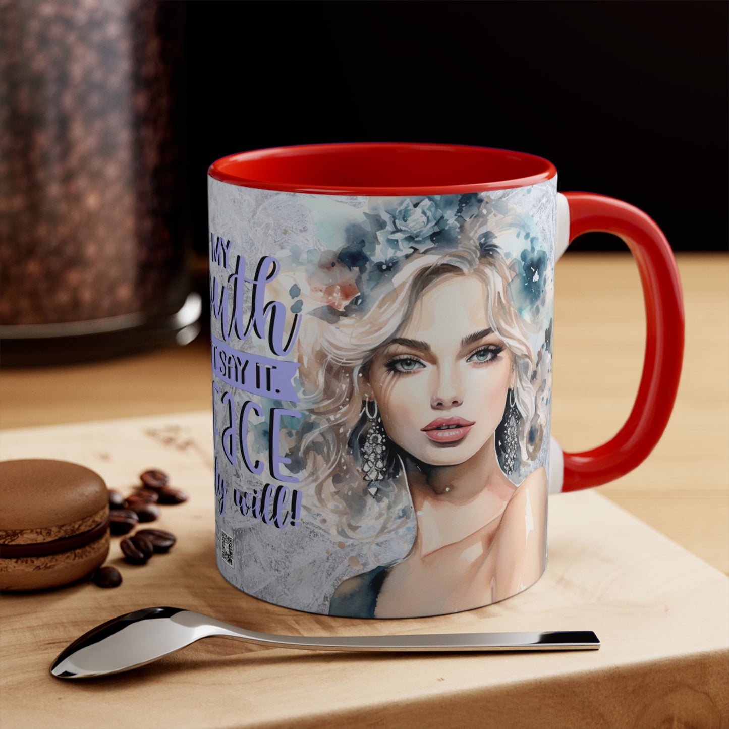 Colorful Accent Mugs, 11oz - If my mouth doesn't say it