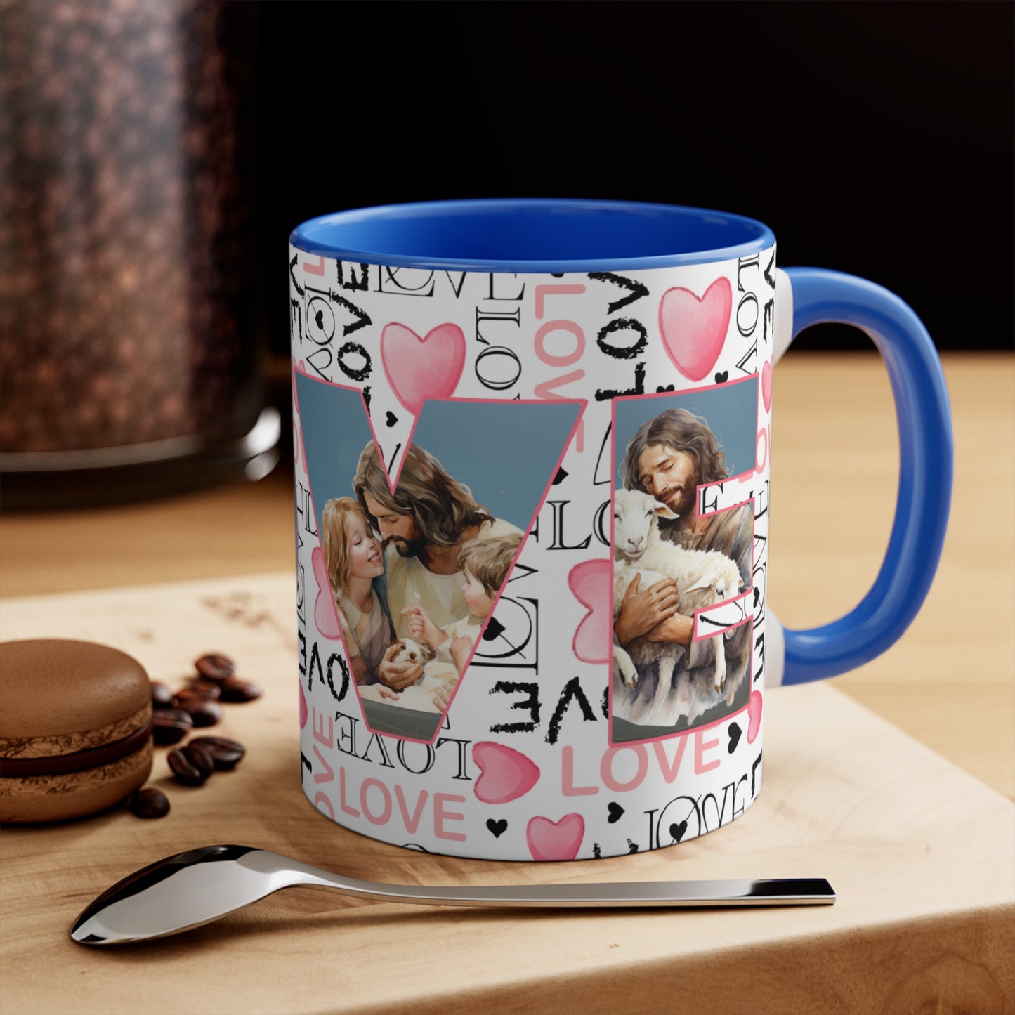 Colorful Accent Mugs, 11oz - Believe