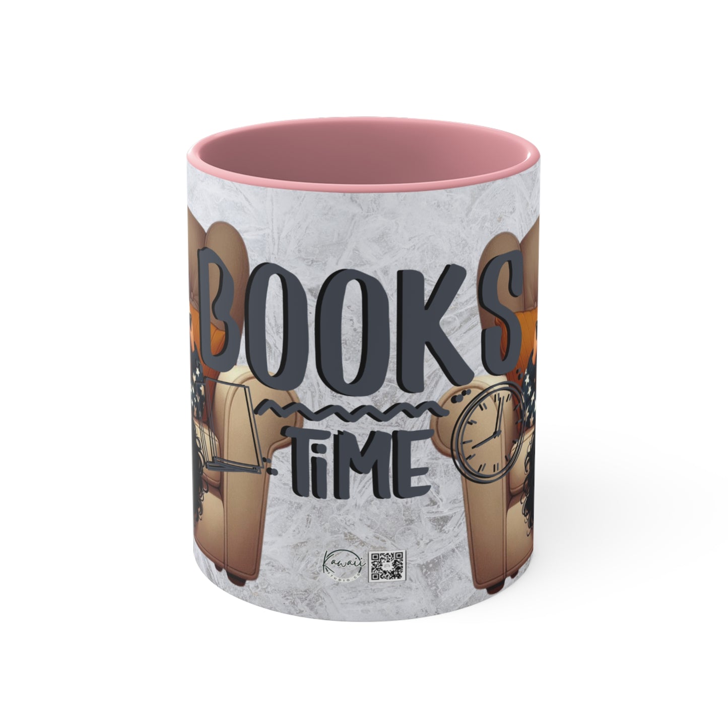 Colorful Accent Mugs, 11oz - Books Time