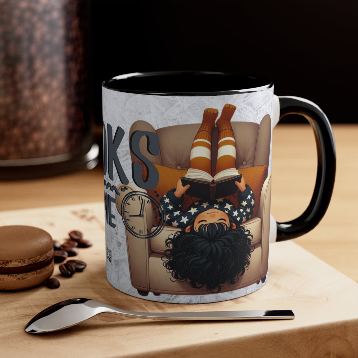 Colorful Accent Mugs, 11oz - Books Time