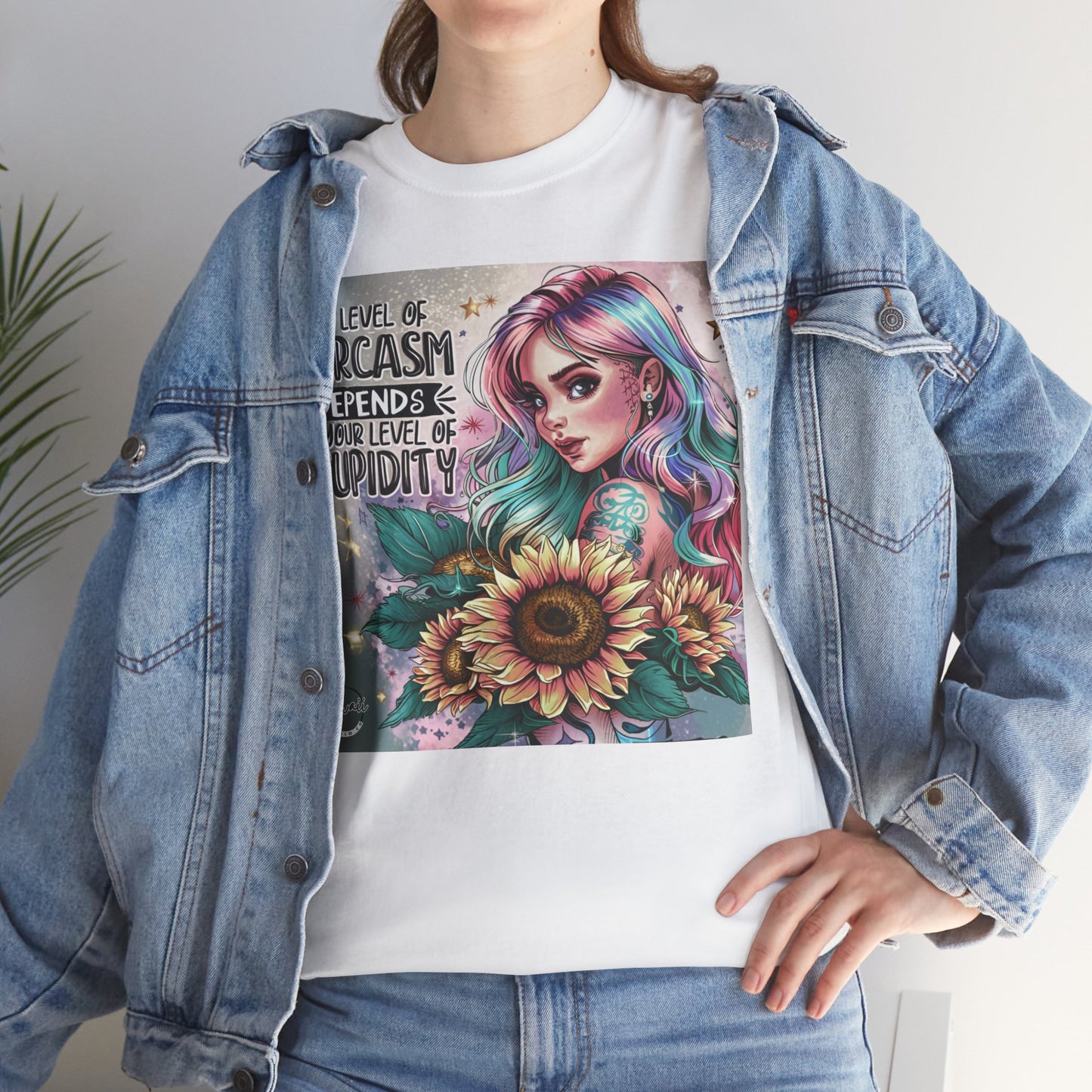 Unisex Heavy Cotton Tee - Level of sarcasm