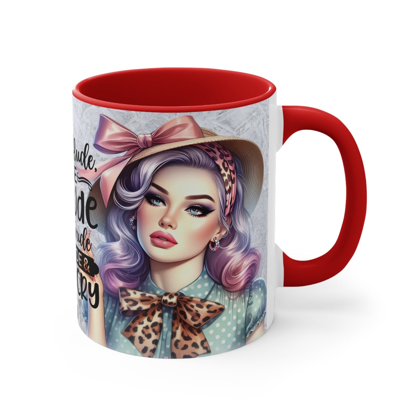 Colorful Accent Mugs, 11oz - Don't be rude