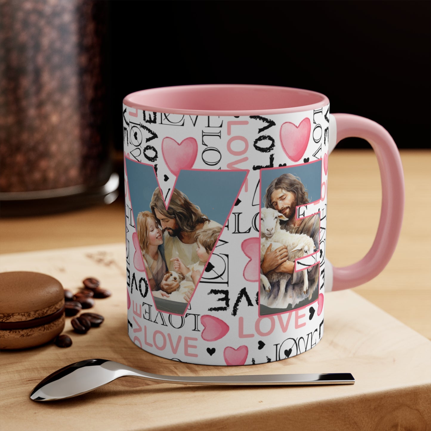 Colorful Accent Mugs, 11oz - Believe