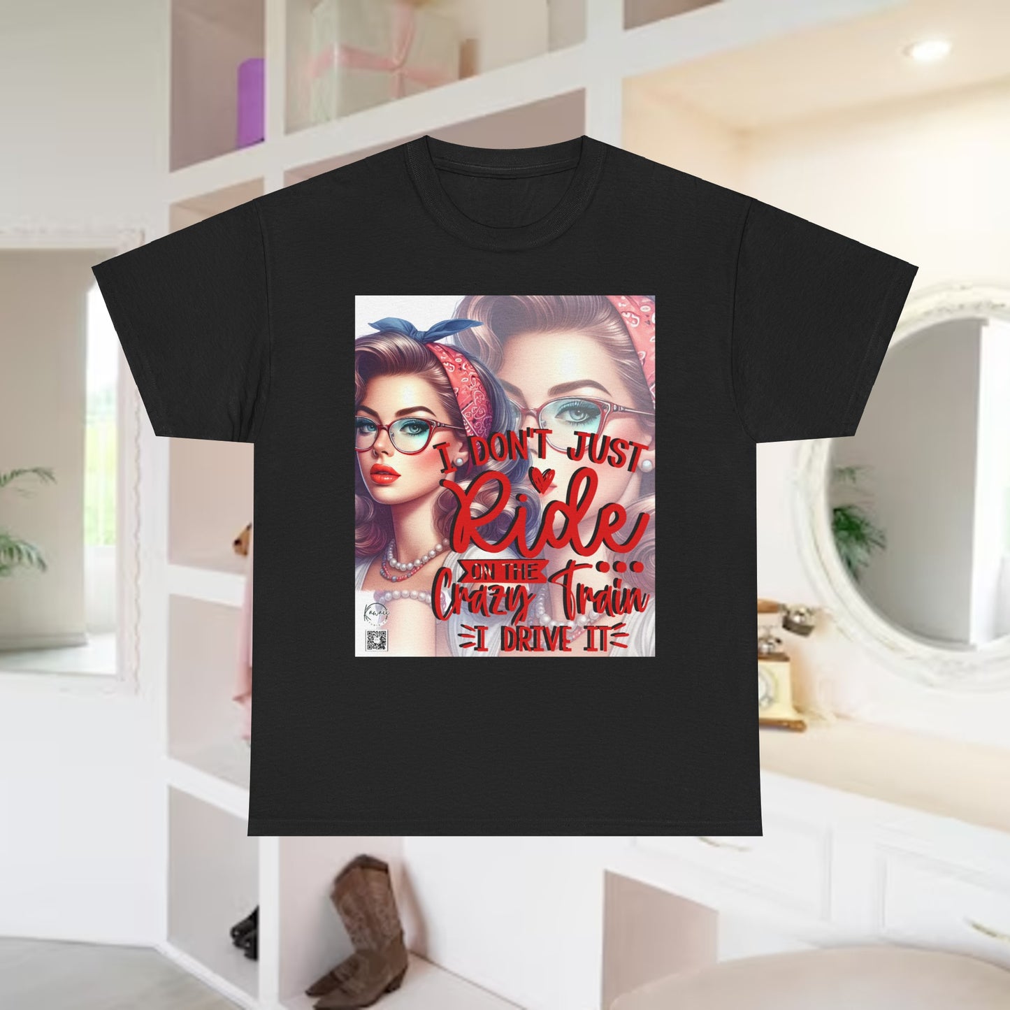 Unisex Heavy Cotton Tee - I don't just ride