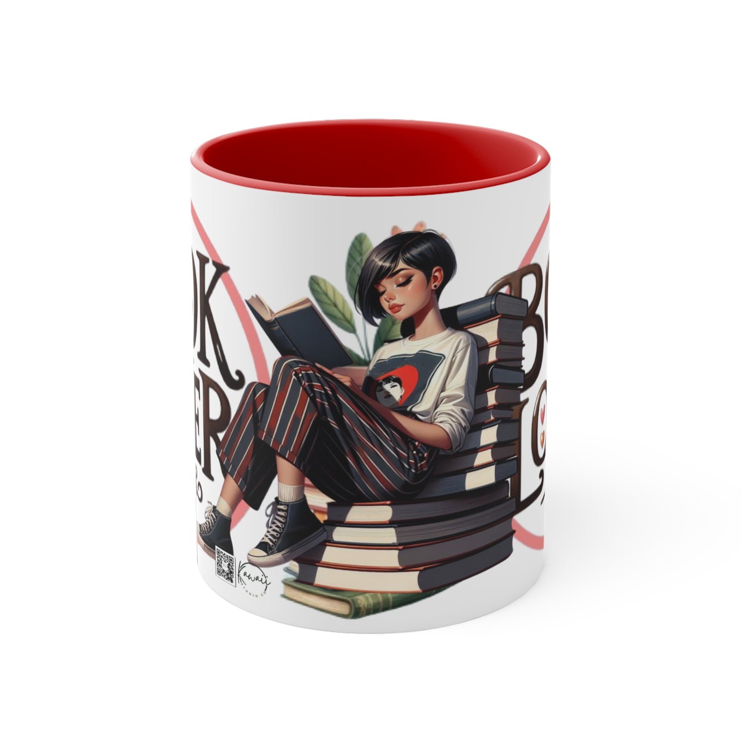 Colorful Accent Mugs, 11oz - Book Lover