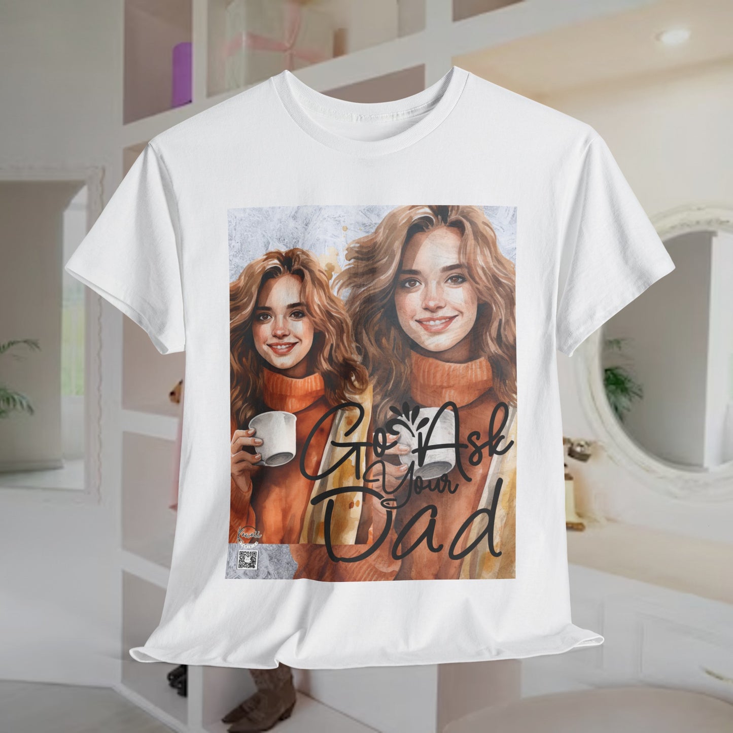 Unisex Heavy Cotton Tee - Go Ask Dad