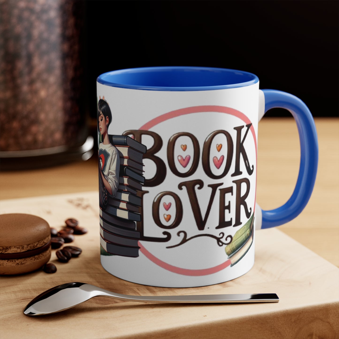 Colorful Accent Mugs, 11oz - Book Lover