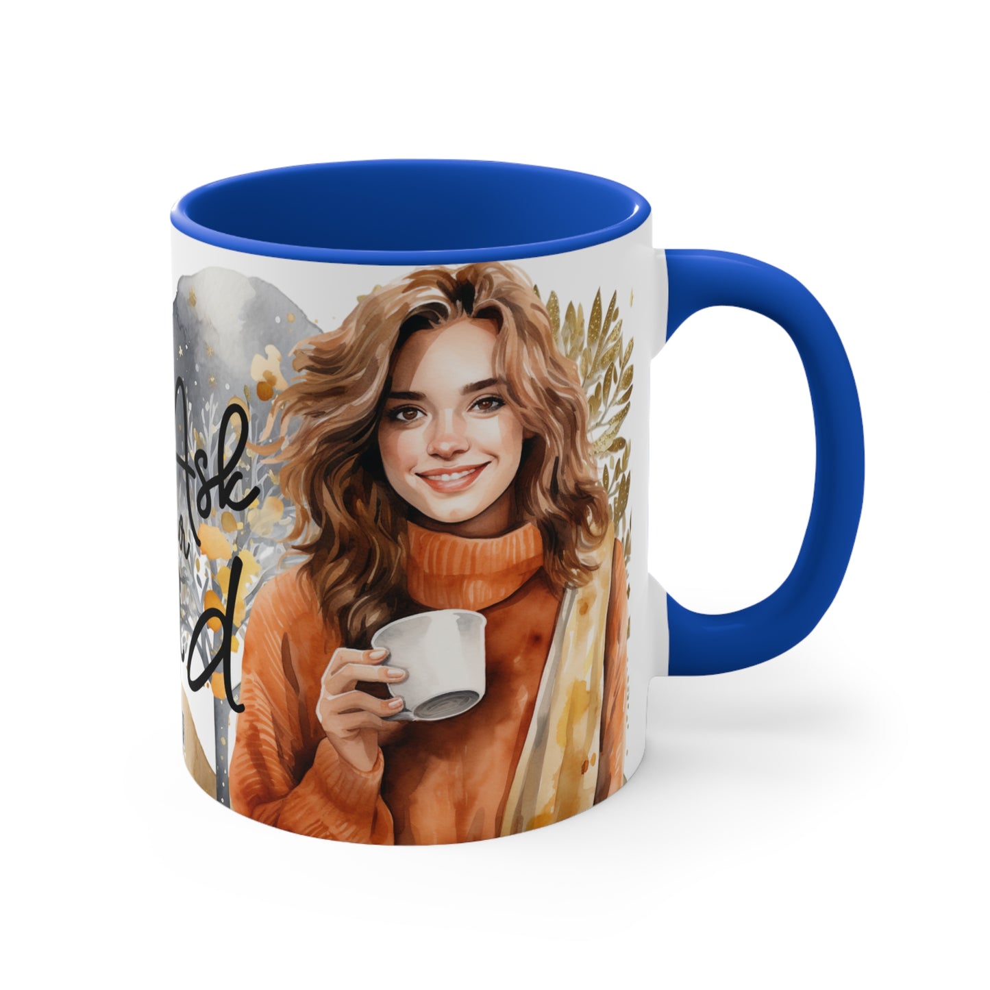 Colorful Accent Mugs, 11oz - Go Ask Your Dad