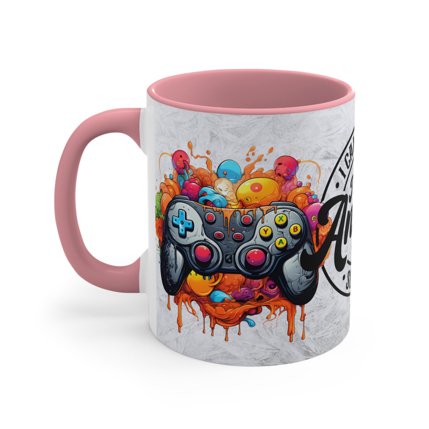 Colorful Accent Mugs, 11oz - I GAME