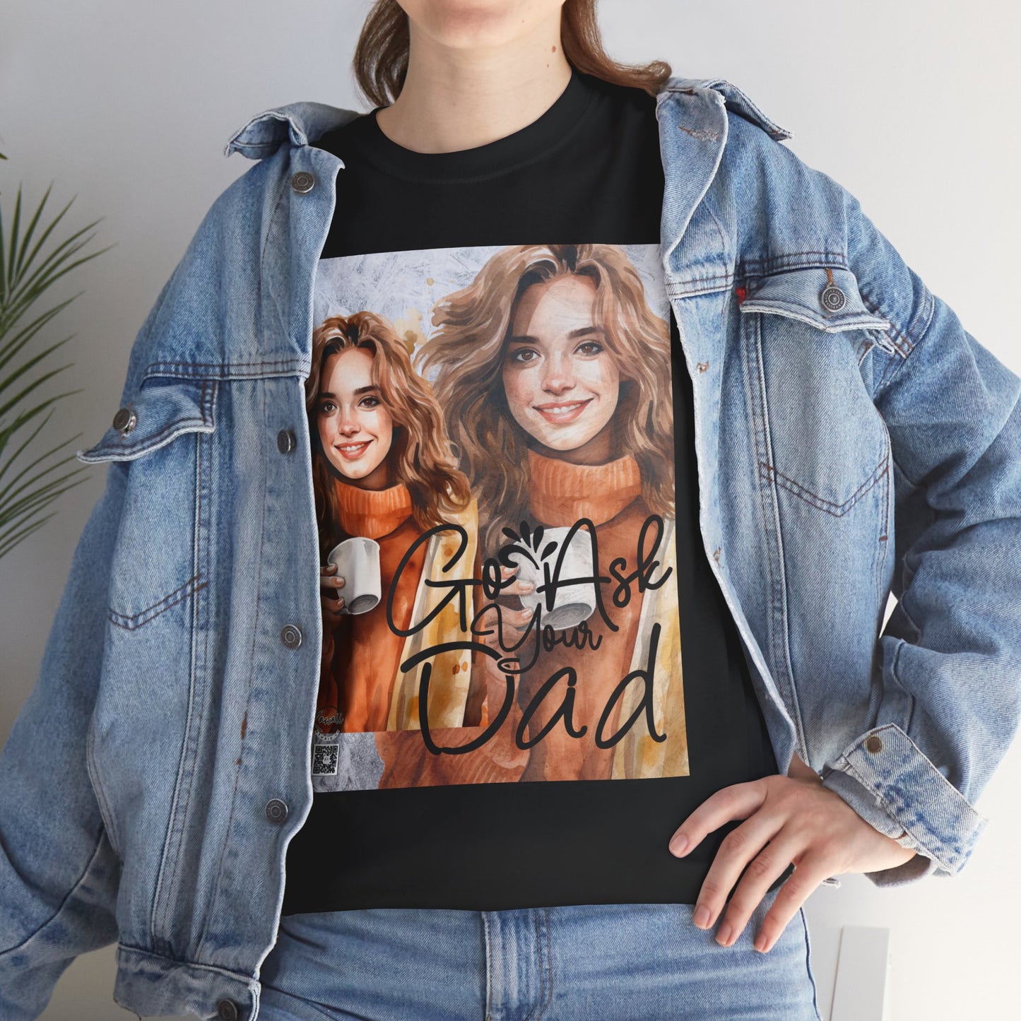 Unisex Heavy Cotton Tee - Go Ask Dad