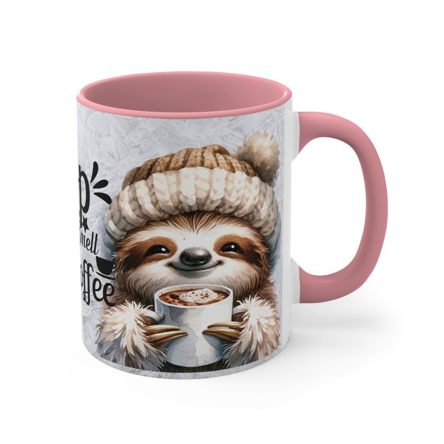 Colorful Accent Mugs, 11oz - STOP and smell the coffee
