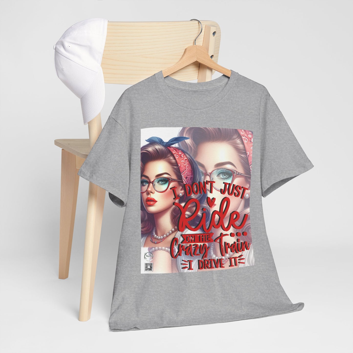 Unisex Heavy Cotton Tee - I don't just ride