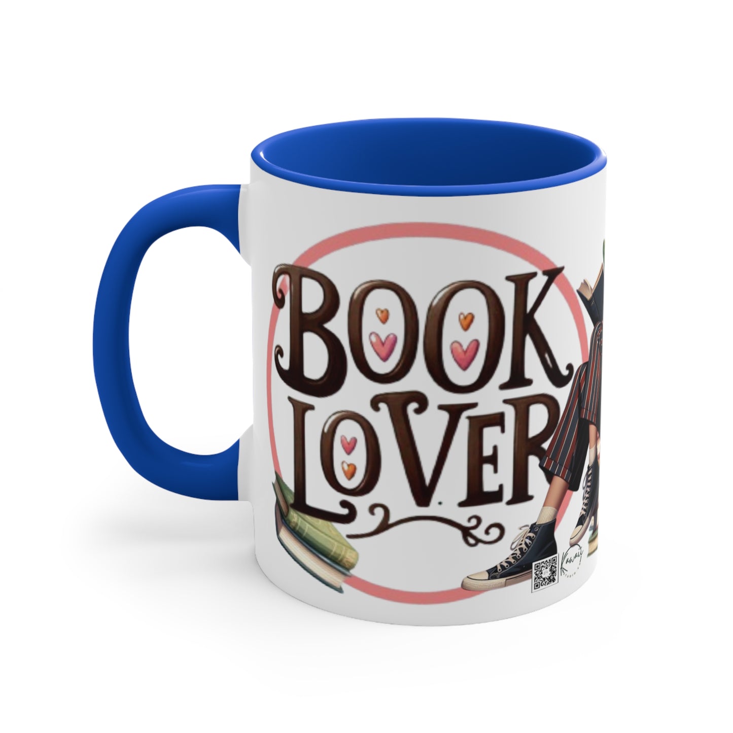 Colorful Accent Mugs, 11oz - Book Lover