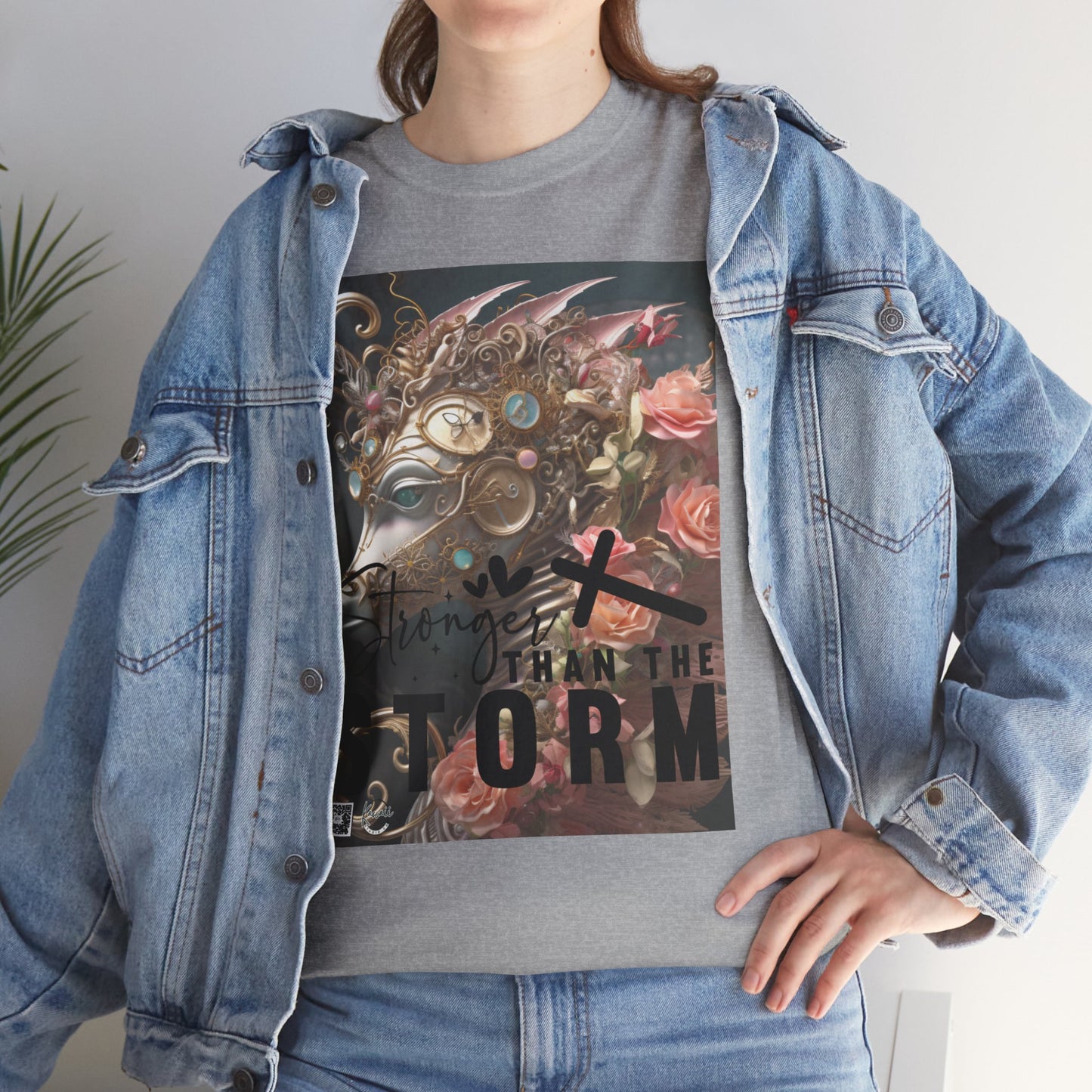 Unisex Heavy Cotton Tee - Stronger than the Storm