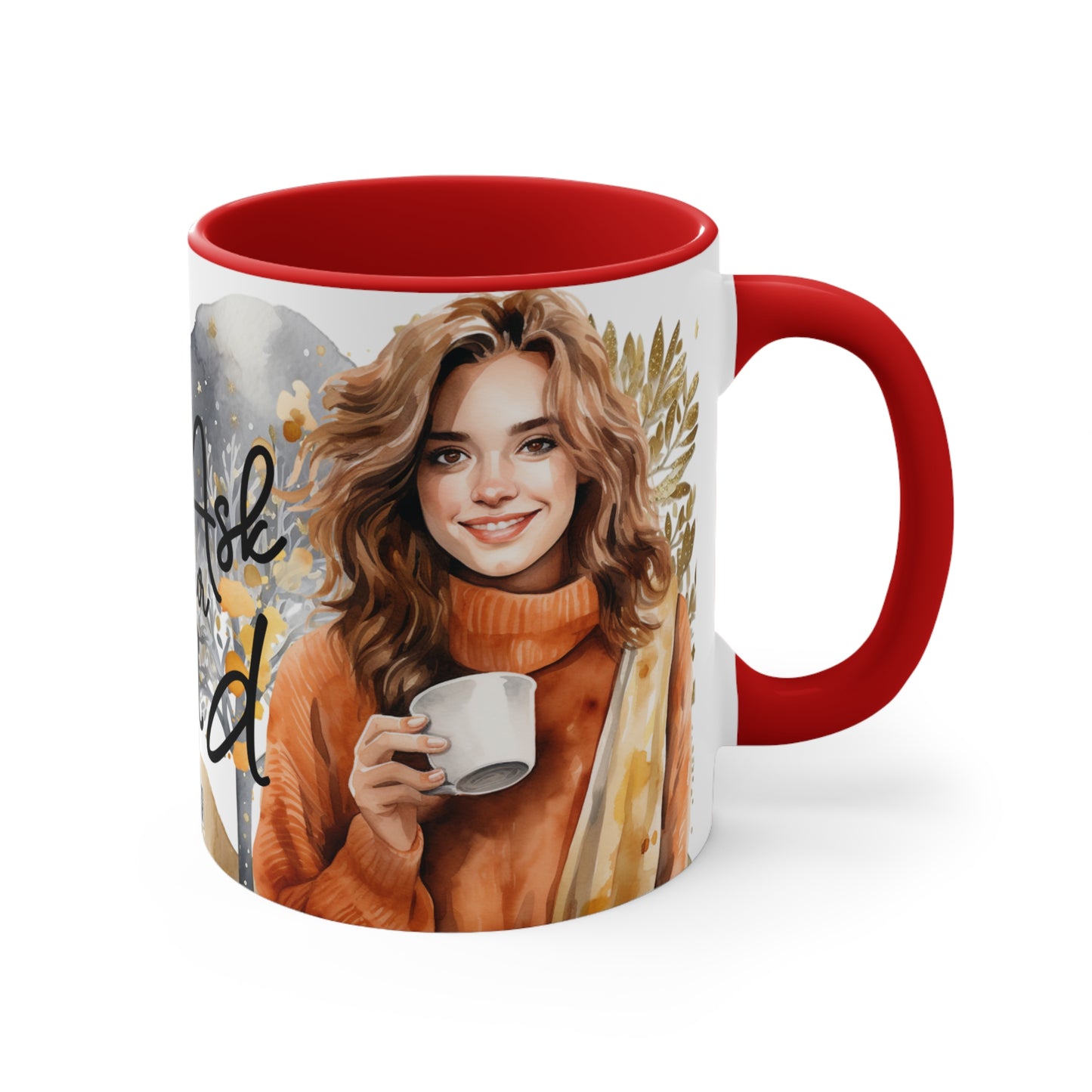 Colorful Accent Mugs, 11oz - Go Ask Your Dad