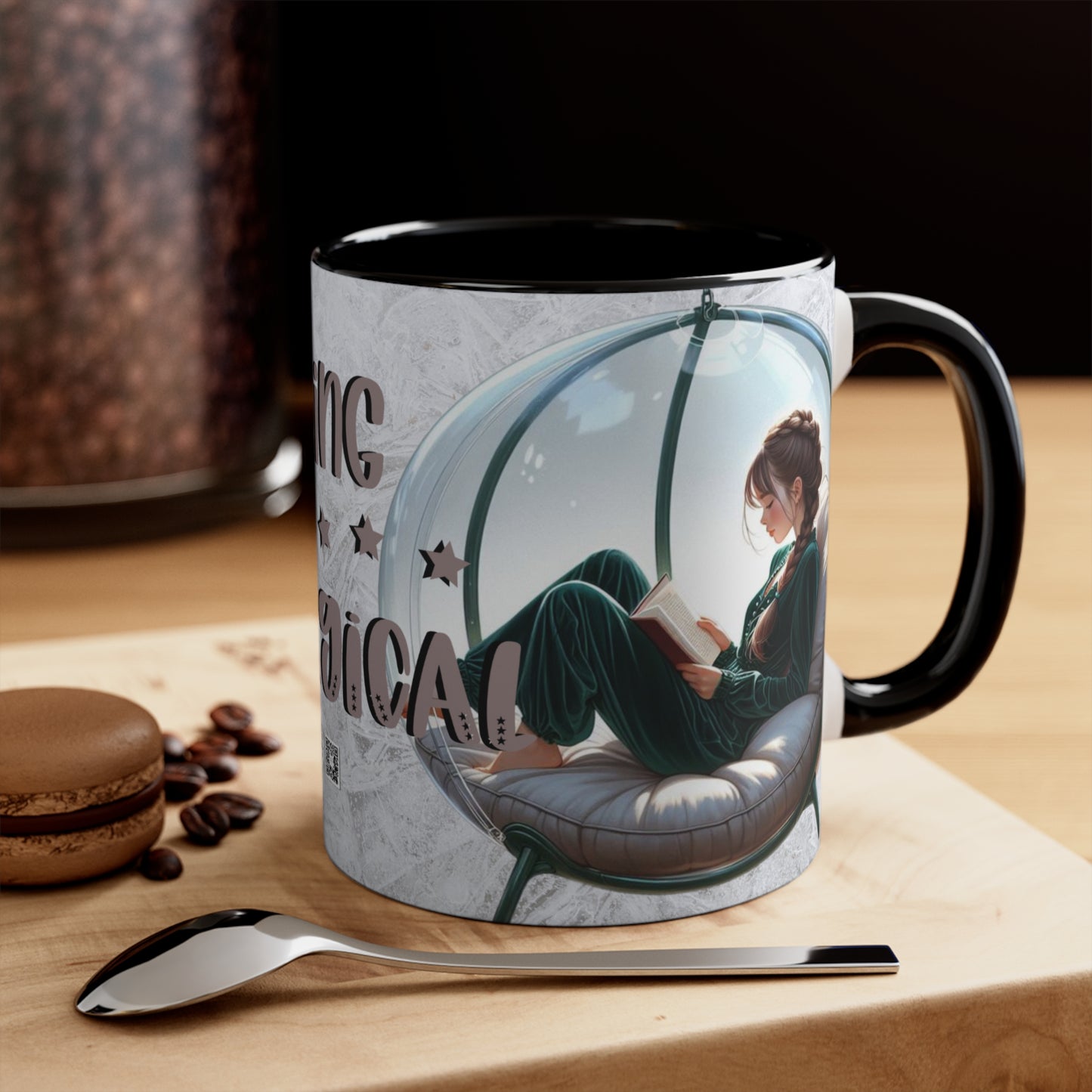 Colorful Accent Mugs, 11oz - Reading is magical