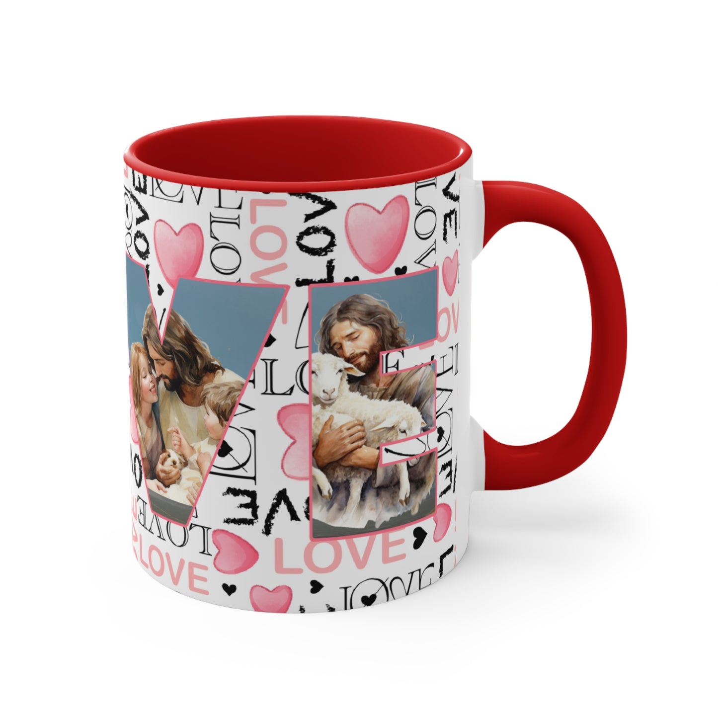 Colorful Accent Mugs, 11oz - Believe