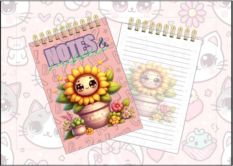 Spiral Notebook - Sunflower