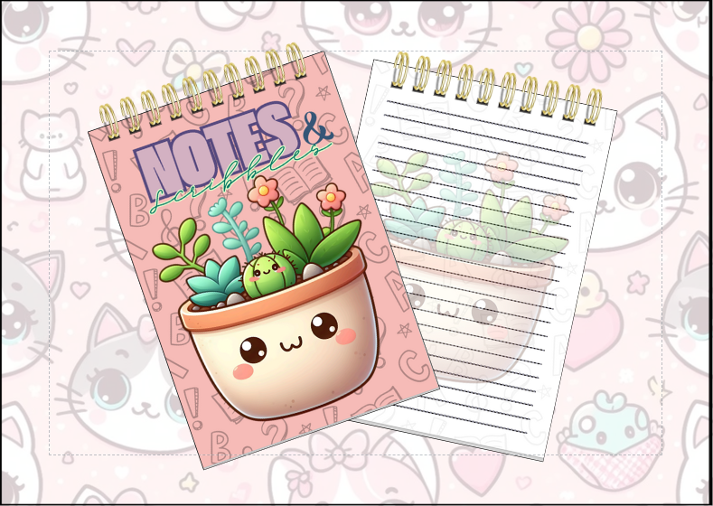 Spiral Notebook - Succulent Plant