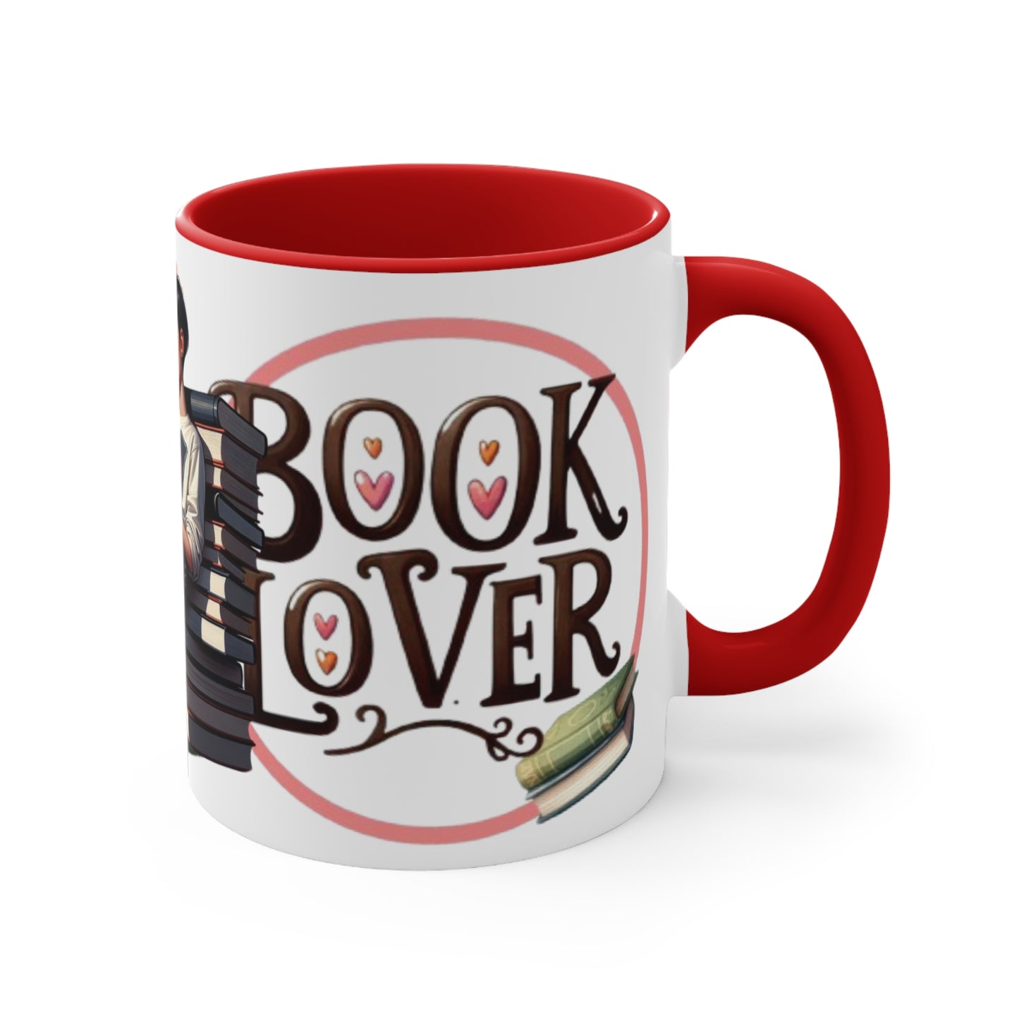 Colorful Accent Mugs, 11oz - Book Lover