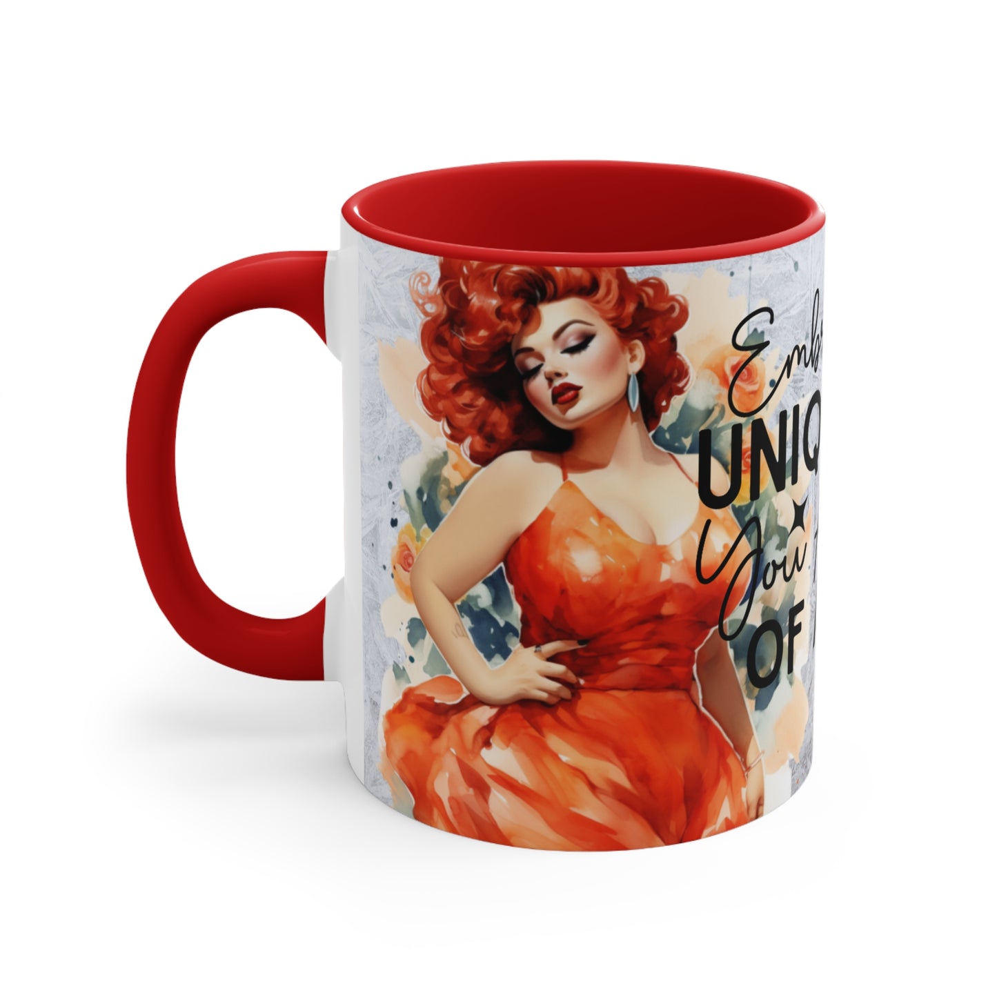 Colorful Accent Mugs, 11oz - Embrace