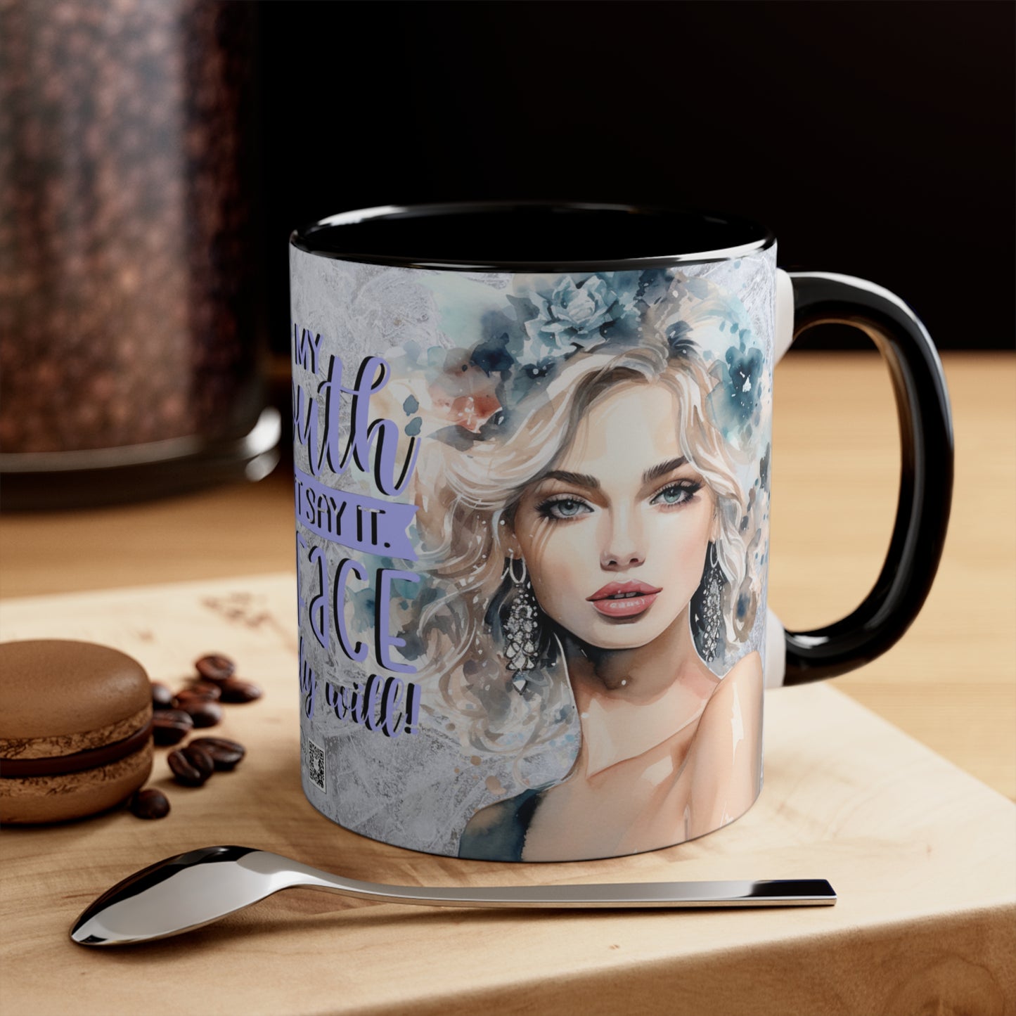 Colorful Accent Mugs, 11oz - If my mouth doesn't say it