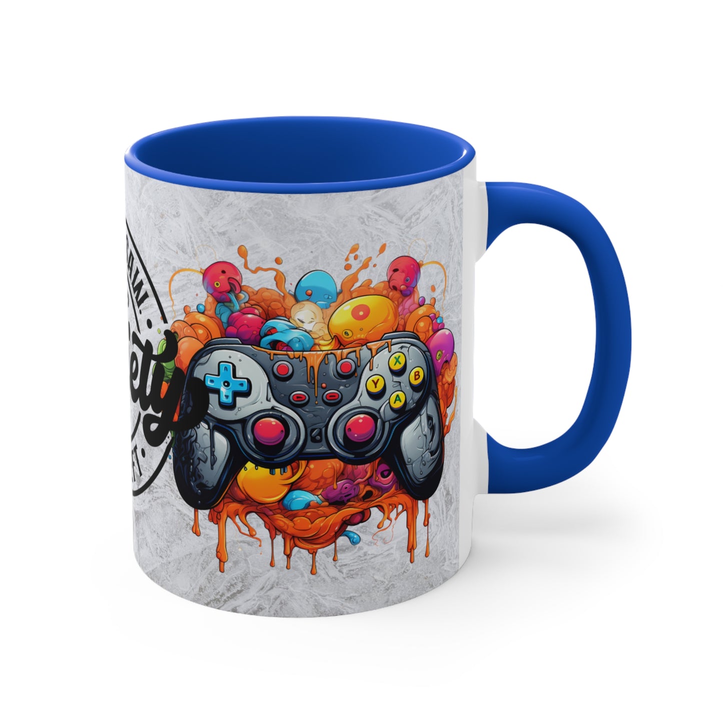 Colorful Accent Mugs, 11oz - I GAME