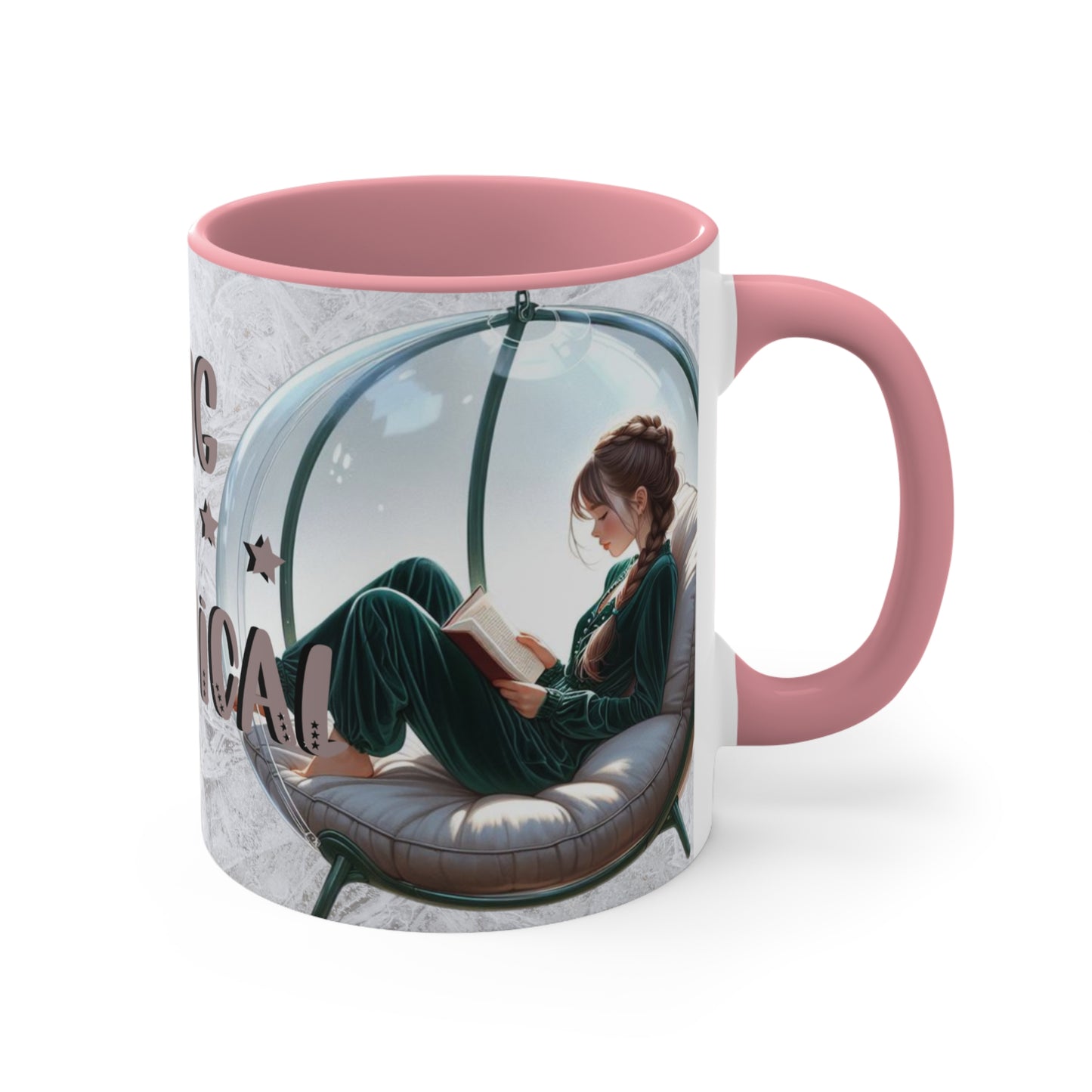 Colorful Accent Mugs, 11oz - Reading is magical