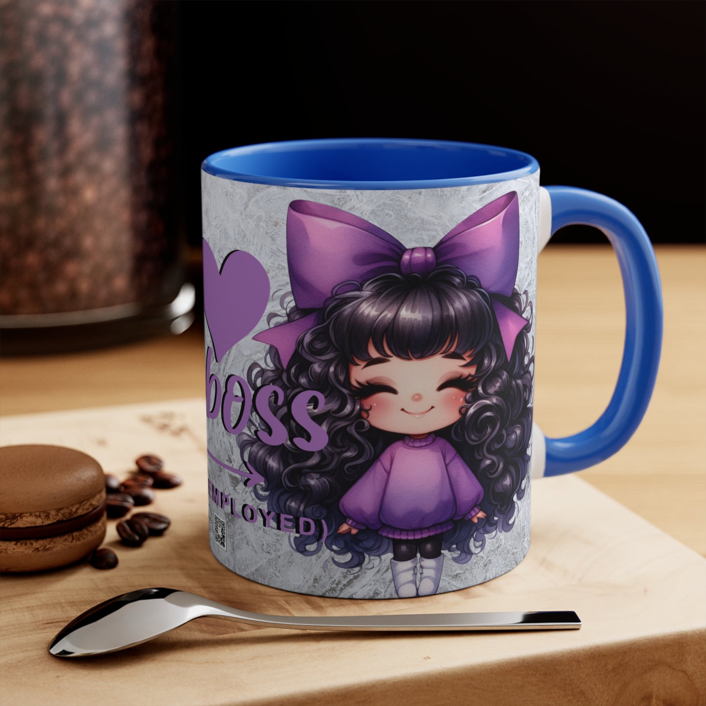 Colorful Accent Mugs, 11oz - I love my boss v.2