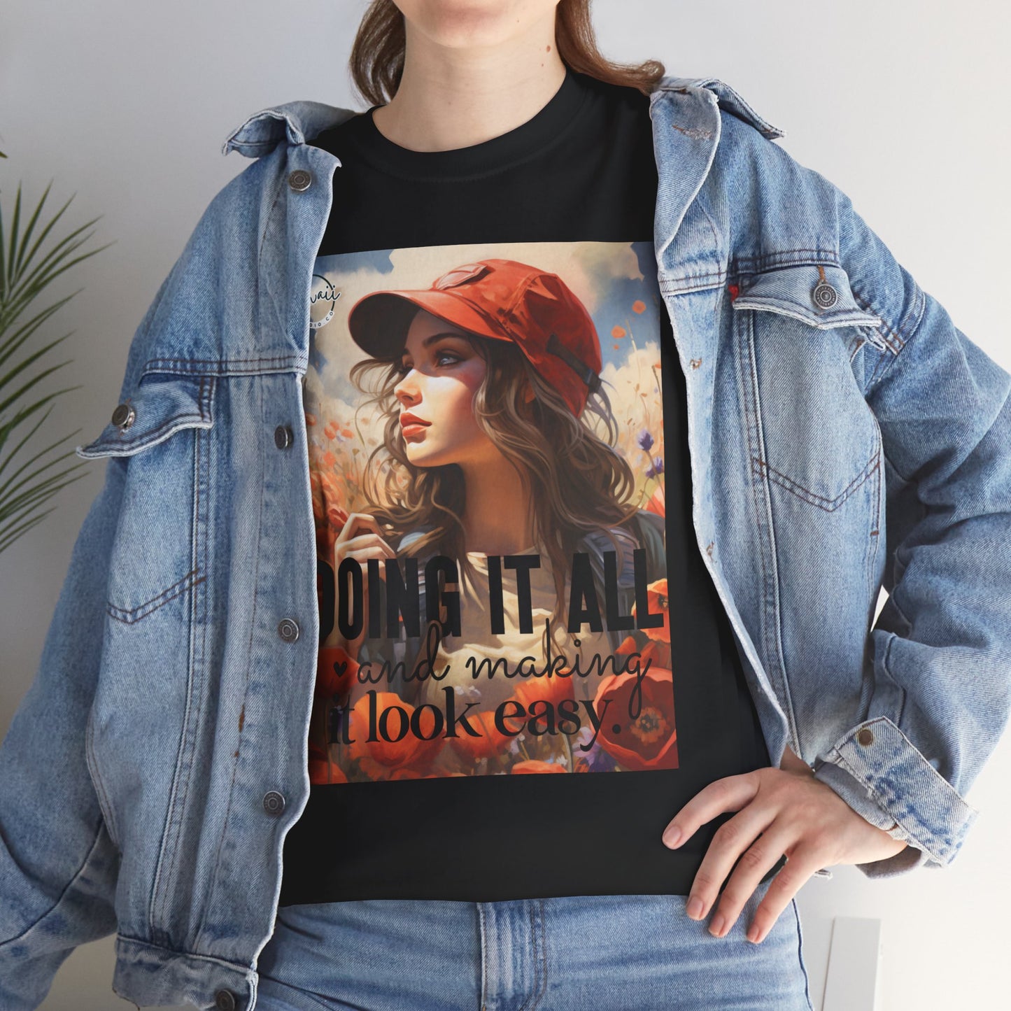 Unisex Heavy Cotton Tee - Doing it all