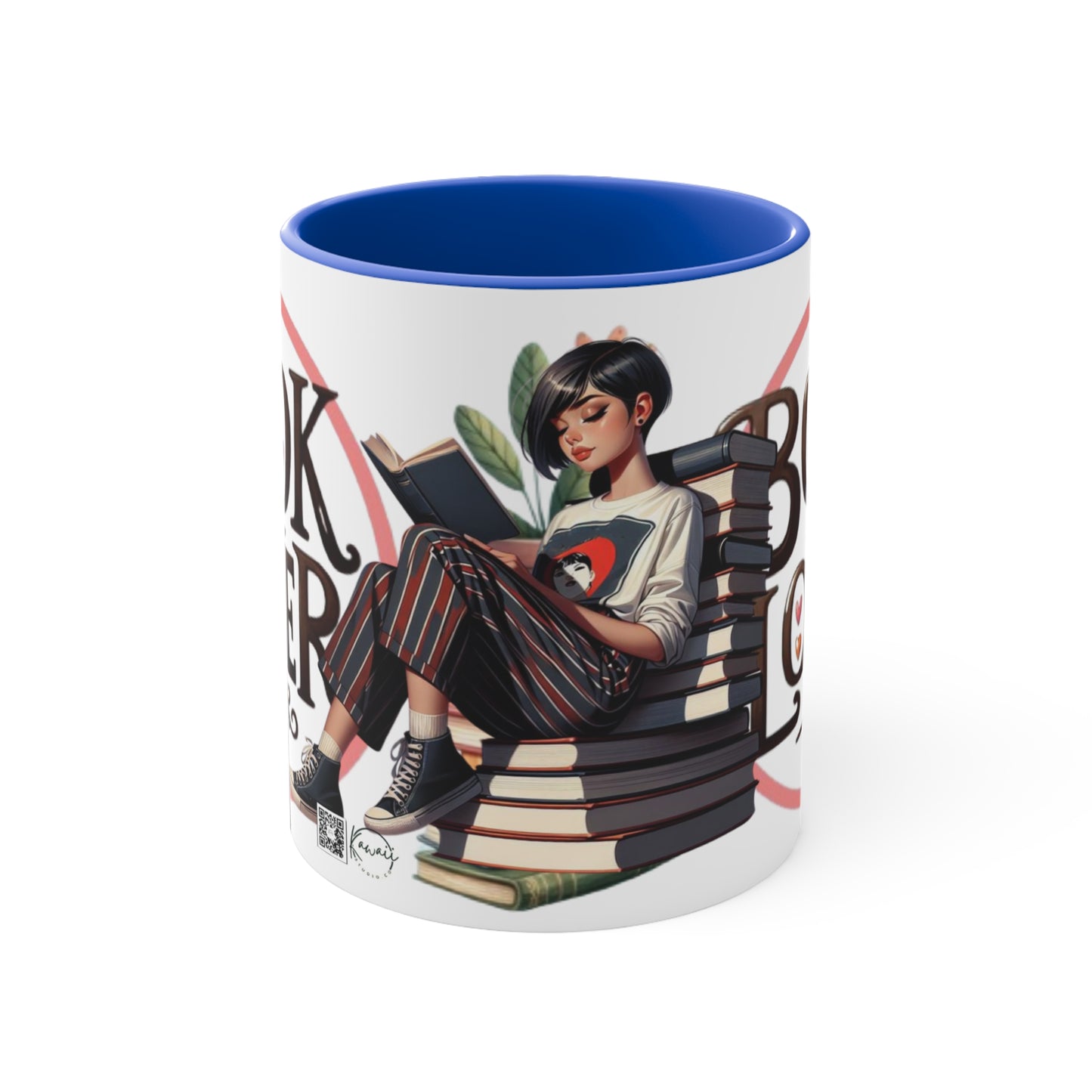 Colorful Accent Mugs, 11oz - Book Lover