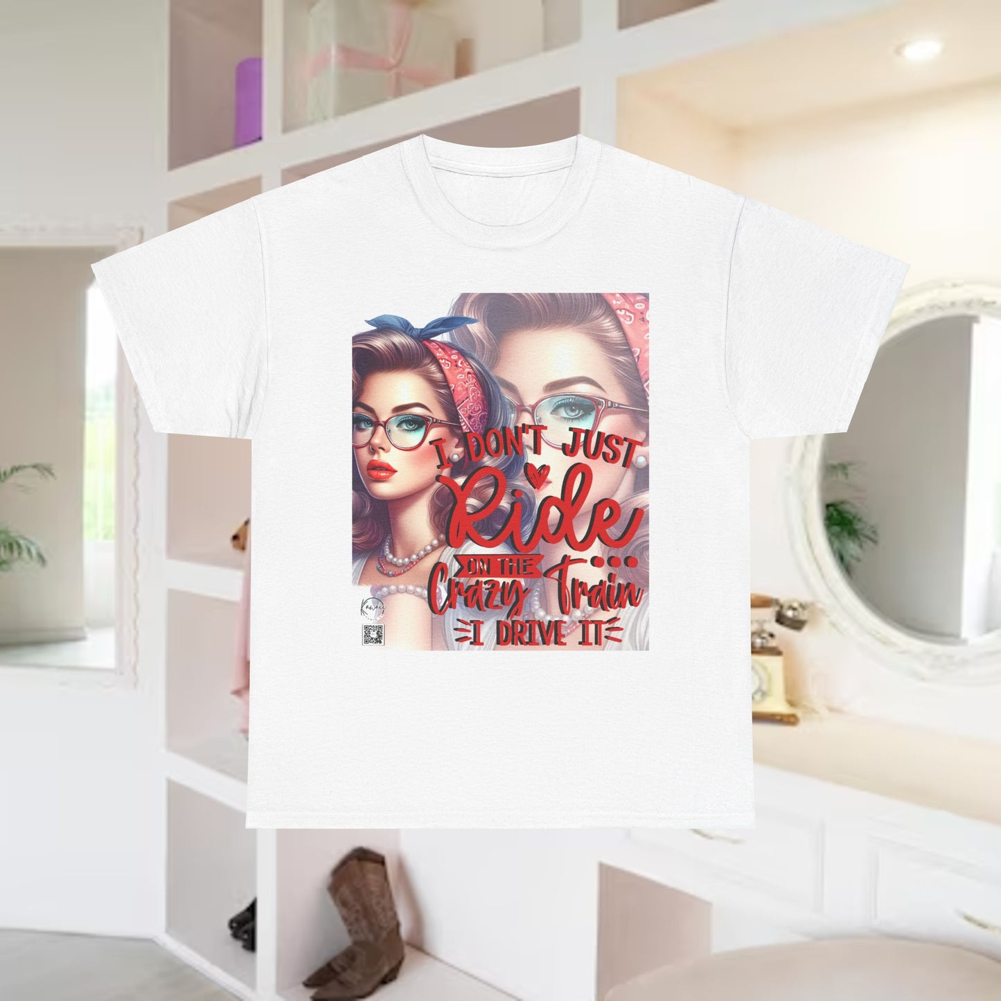 Unisex Heavy Cotton Tee - I don't just ride