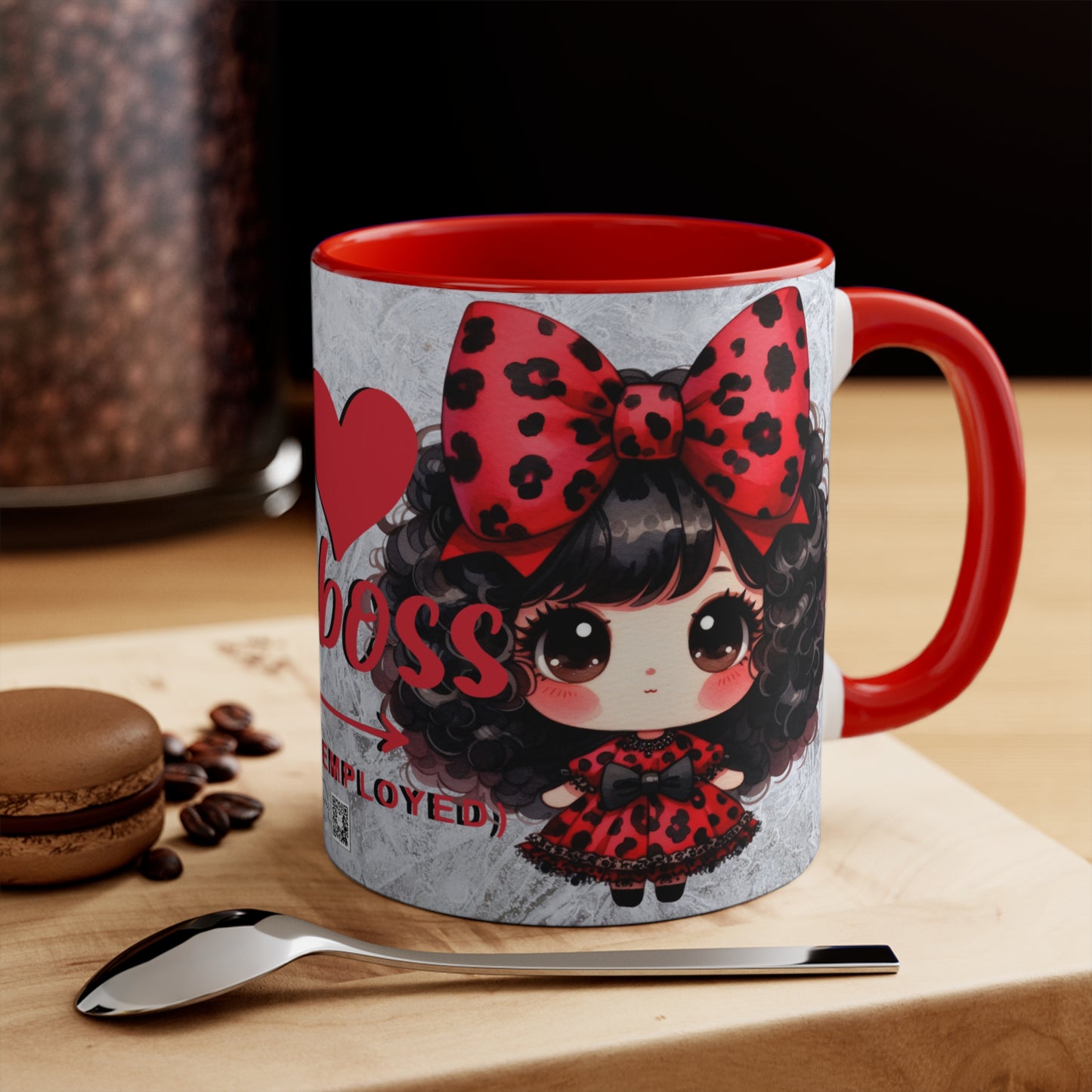 Colorful Accent Mugs, 11oz - I love my boss