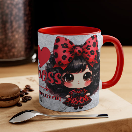Colorful Accent Mugs, 11oz - I love my boss