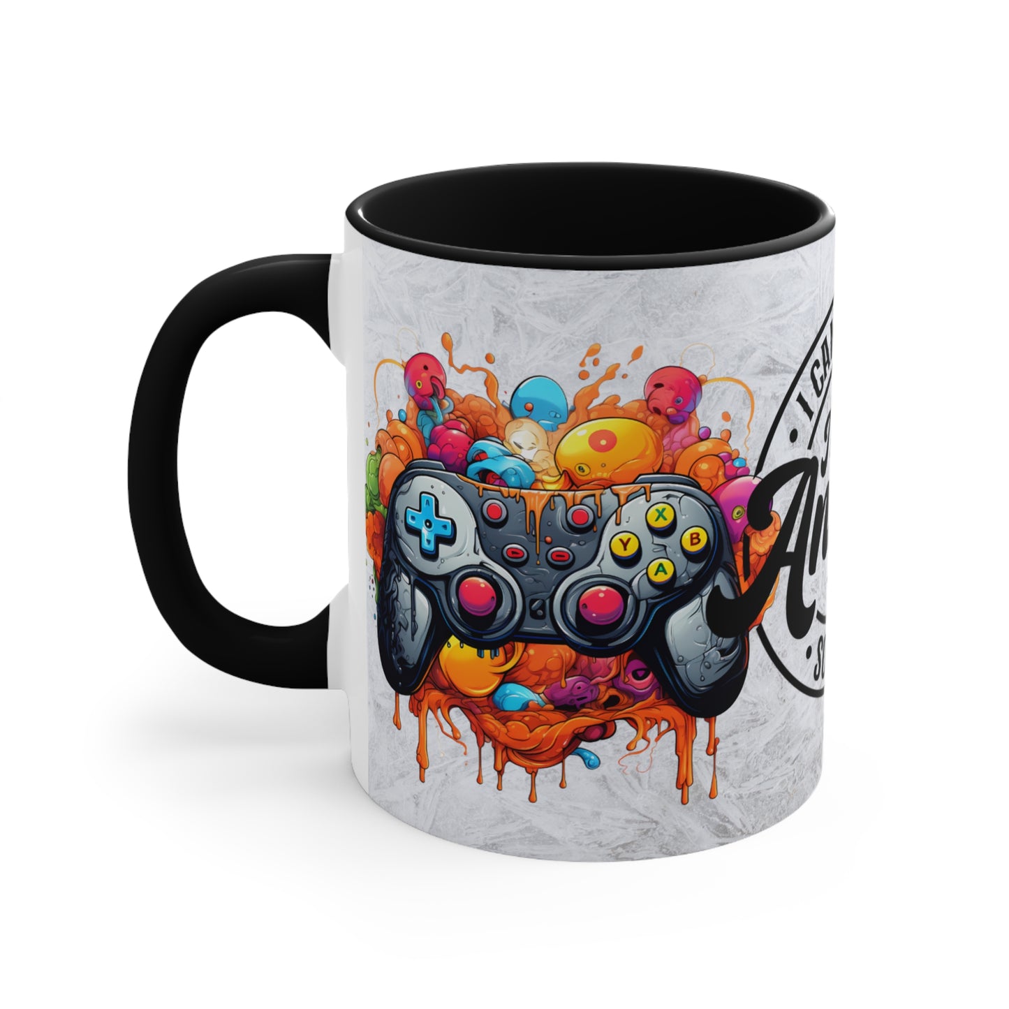 Colorful Accent Mugs, 11oz - I GAME